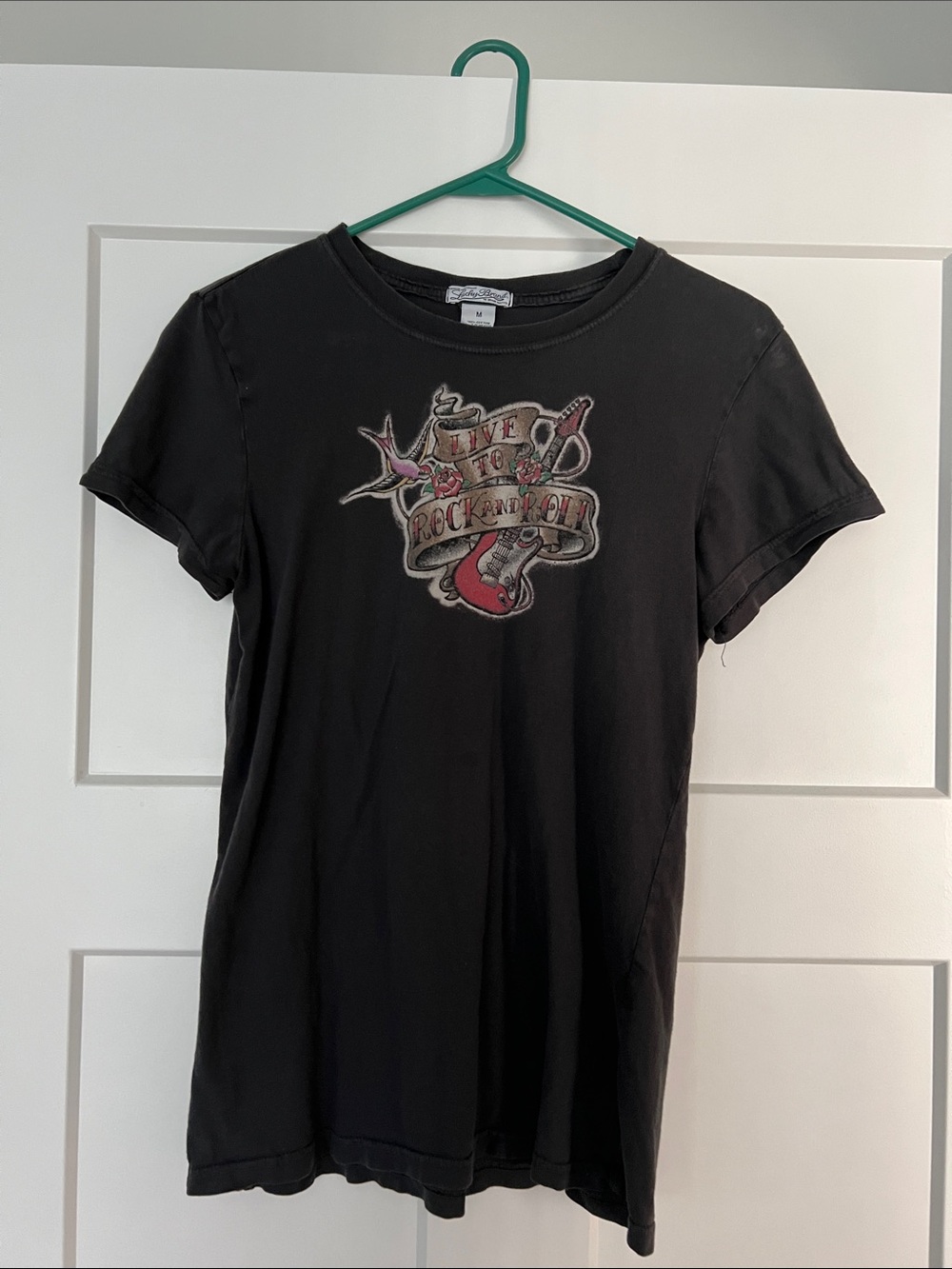 Lucky Brand Black Short Sleeve Graphic Tee